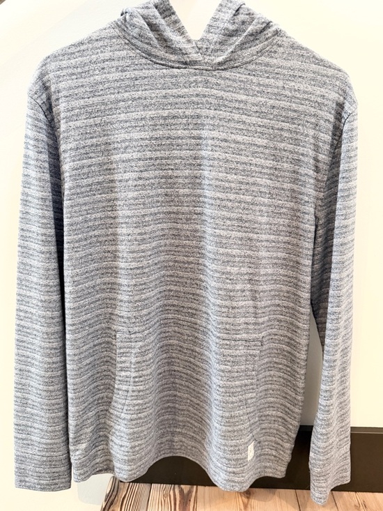 Linksoul Other - Linksoul Reverse Stripe Hoodie Mens Small Gray Lightweight Golf Hoodie NWOT